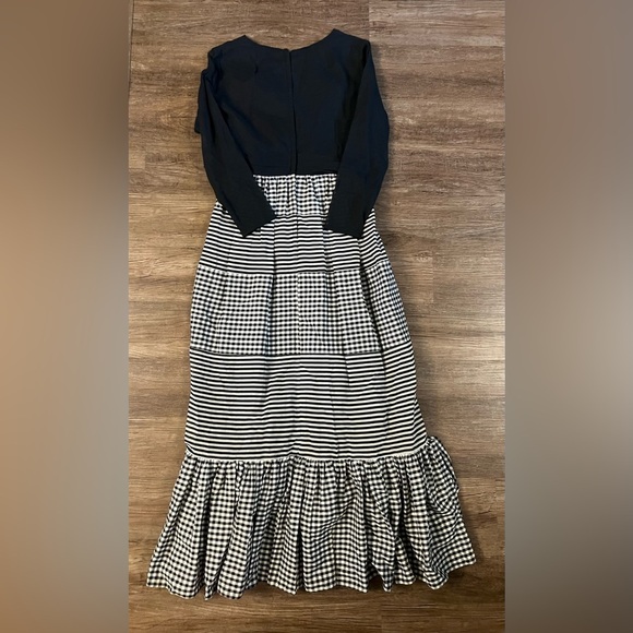 60s VTG Miss Elliette Boho Maxi Dress Gunne Sax Prairie Hippie Retro Cottagecore - Picture 2 of 10